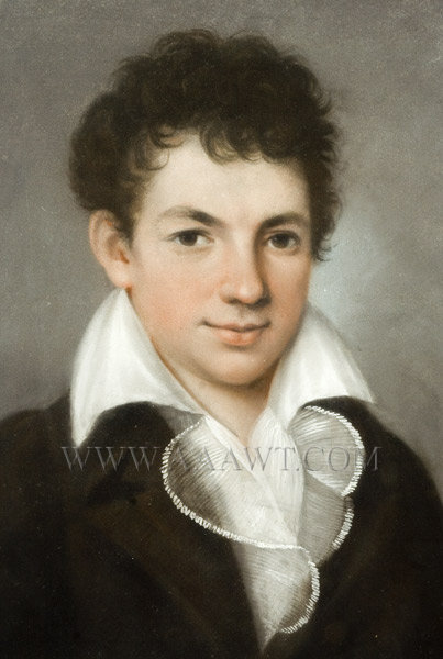 Pastel Portrait, Young Boy, Half Length
Anonymous
Circa 1820, entire view